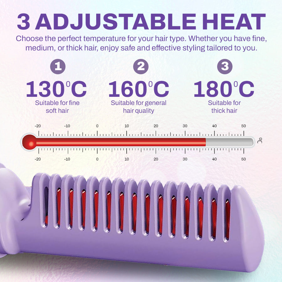 Ceramic Hairdressing Comb – Effortless Frizz-Free Style in Seconds