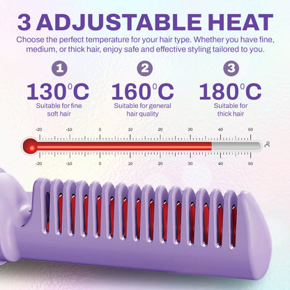 Ceramic Hairdressing Comb – Effortless Frizz-Free Style in Seconds