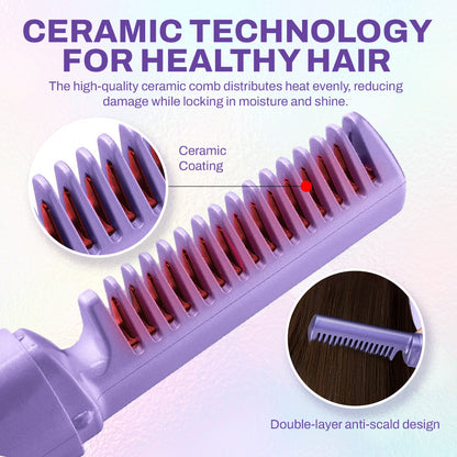 Ceramic Hairdressing Comb – Effortless Frizz-Free Style in Seconds