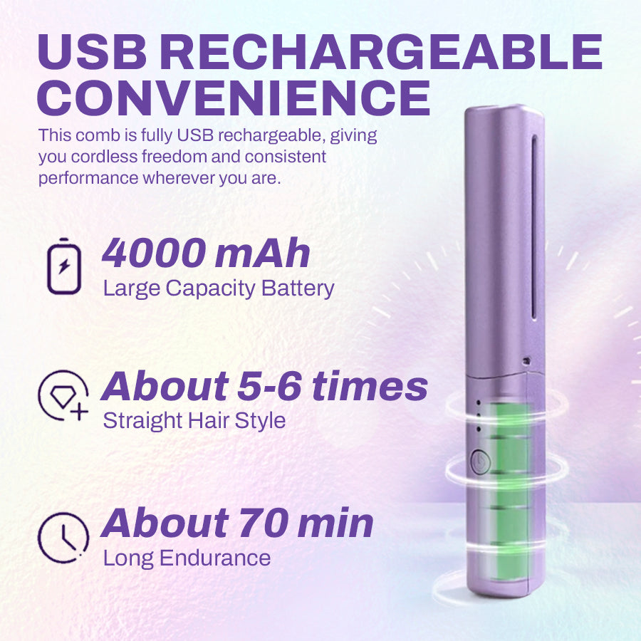 Ceramic Hairdressing Comb – Effortless Frizz-Free Style in Seconds