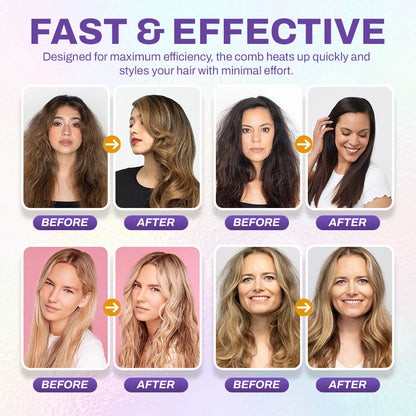 Ceramic Hairdressing Comb – Effortless Frizz-Free Style in Seconds