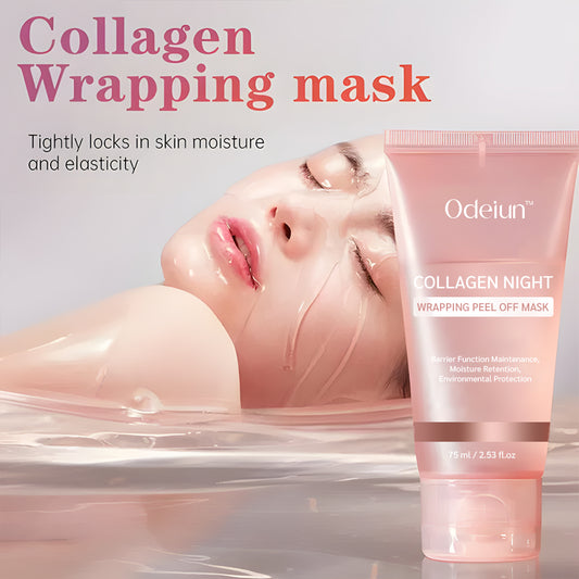 Odeiun™ Collagen Night Wrapping Peel Off Mask – Wake Up to Radiant, Youthful Skin