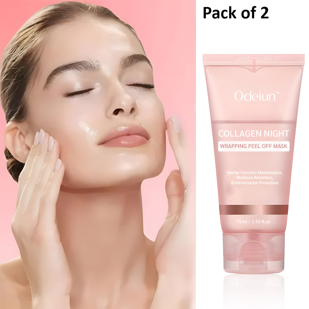 Odeiun™ Collagen Night Wrapping Peel Off Mask – Wake Up to Radiant, Youthful Skin