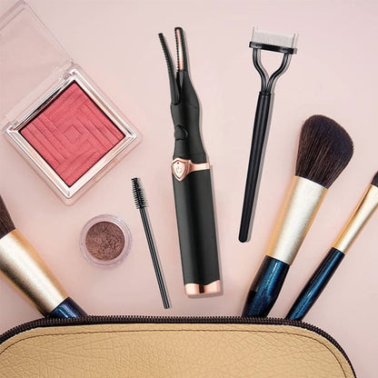 ✨ Electric Eyelash Curler - 8-Second Heat, 3 Temp Settings, Long-Lasting Curls  👁️