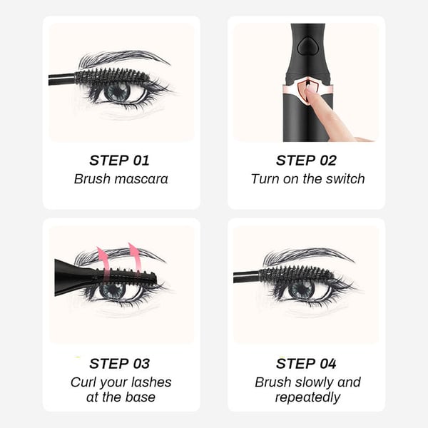 ✨ Electric Eyelash Curler - 8-Second Heat, 3 Temp Settings, Long-Lasting Curls  👁️