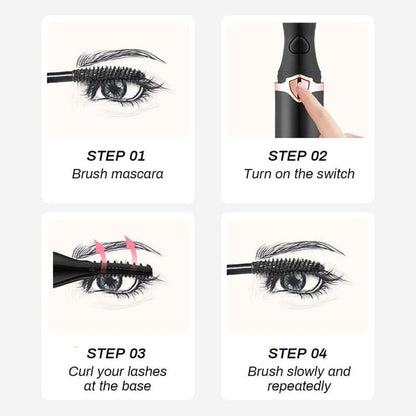 ✨ Electric Eyelash Curler - 8-Second Heat, 3 Temp Settings, Long-Lasting Curls  👁️