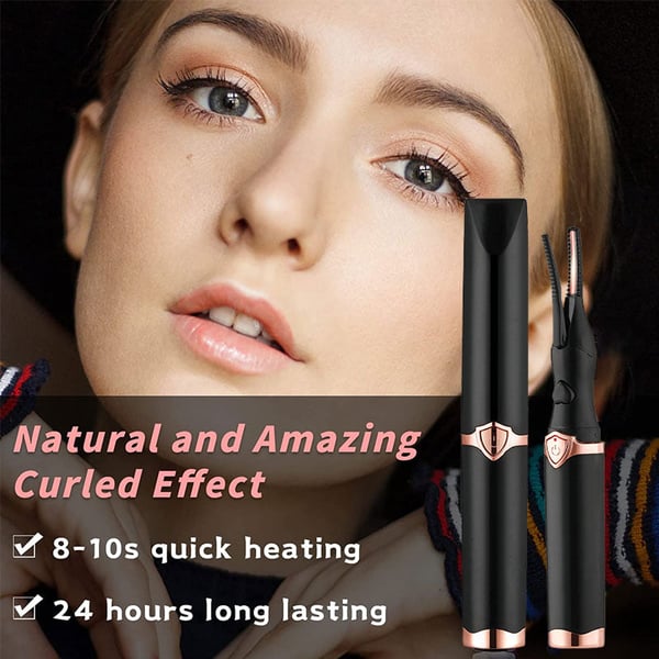 ✨ Electric Eyelash Curler - 8-Second Heat, 3 Temp Settings, Long-Lasting Curls  👁️