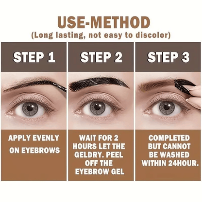 Negusy™ Easy Peel Waterproof Brow Gel – Sweatproof, Long-Lasting & Effortless
