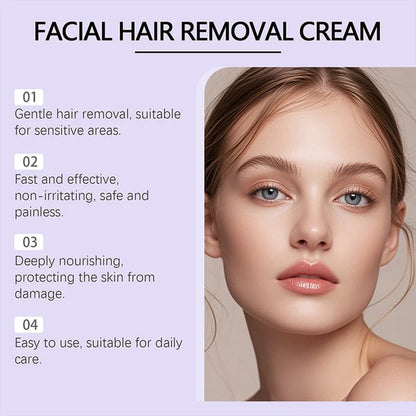 Negusy™ Facial Hair Removal Cream – Painless Beauty at Home