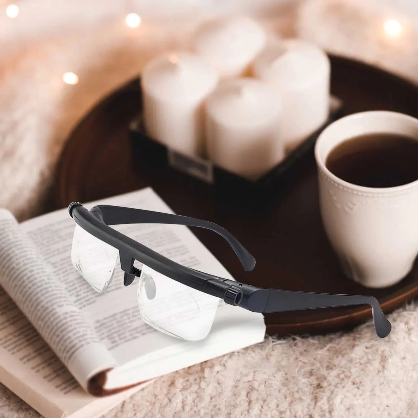 Dial Adjustable Focus Glasses – -6.0 to +3.0 Diopter Range