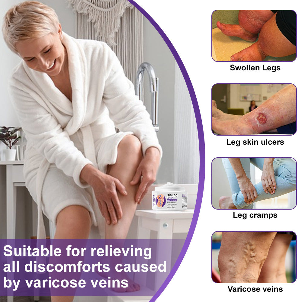 👨‍⚕️ Seurico™ 𝐃𝐢𝐚𝐋𝐞𝐠 𝐂𝐚𝐫𝐞 𝐏𝐡𝐲𝐭𝐨 𝐂𝐫𝐞𝐚𝐦 - Visible results in 2 days – Relieves swelling and pain