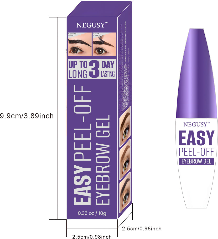 Negusy™ Easy Peel Waterproof Brow Gel – Sweatproof, Long-Lasting & Effortless