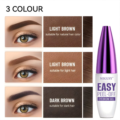 Negusy™ Easy Peel Waterproof Brow Gel – Sweatproof, Long-Lasting & Effortless