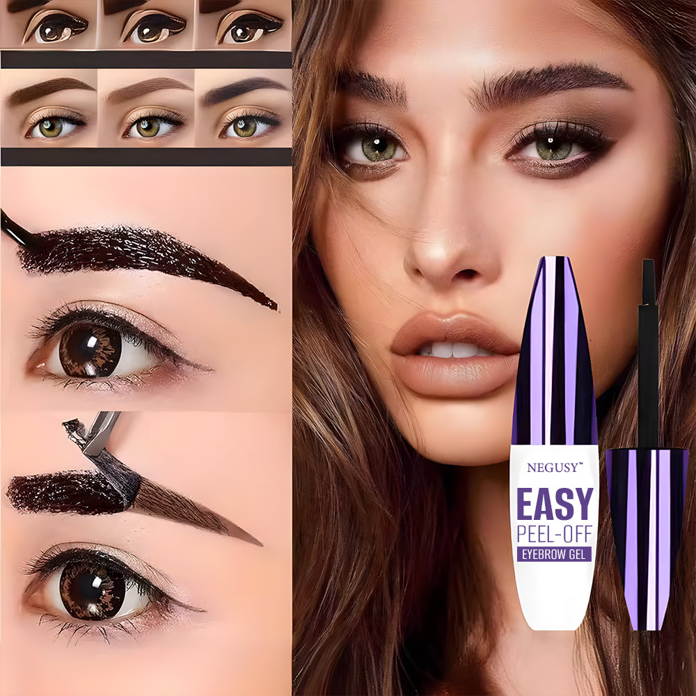 Negusy™ Easy Peel Waterproof Brow Gel – Sweatproof, Long-Lasting & Effortless