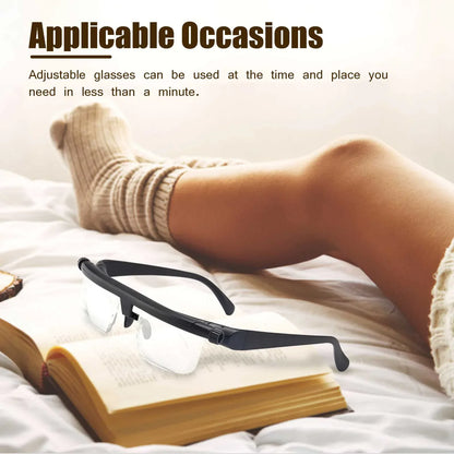 Dial Adjustable Focus Glasses – -6.0 to +3.0 Diopter Range