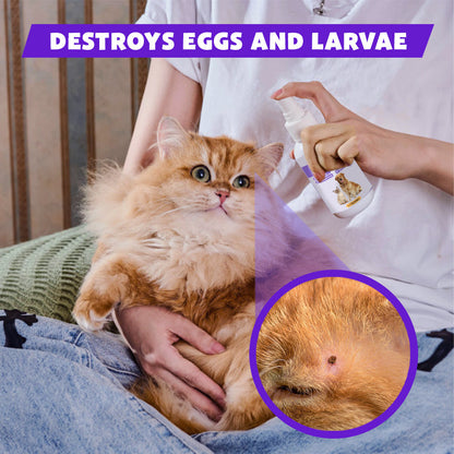 Negusy™ Natural Flea & Tick Spray – Fast-Acting, Safe & Gentle for Pets