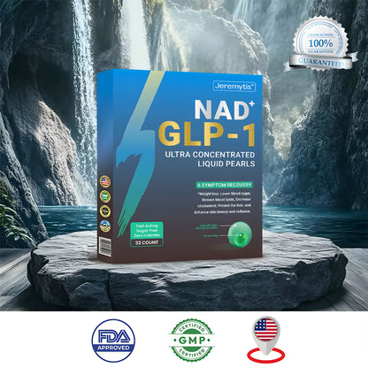 [Official Authorized Store] Jeremytis™ GLP-1 Ultra-Concentrated Liquid Pearls – With NAD+, Moringa, ACV & Keto BHB | Clinically Proven for Diabetes, Obesity & Cardiovascular Health Support