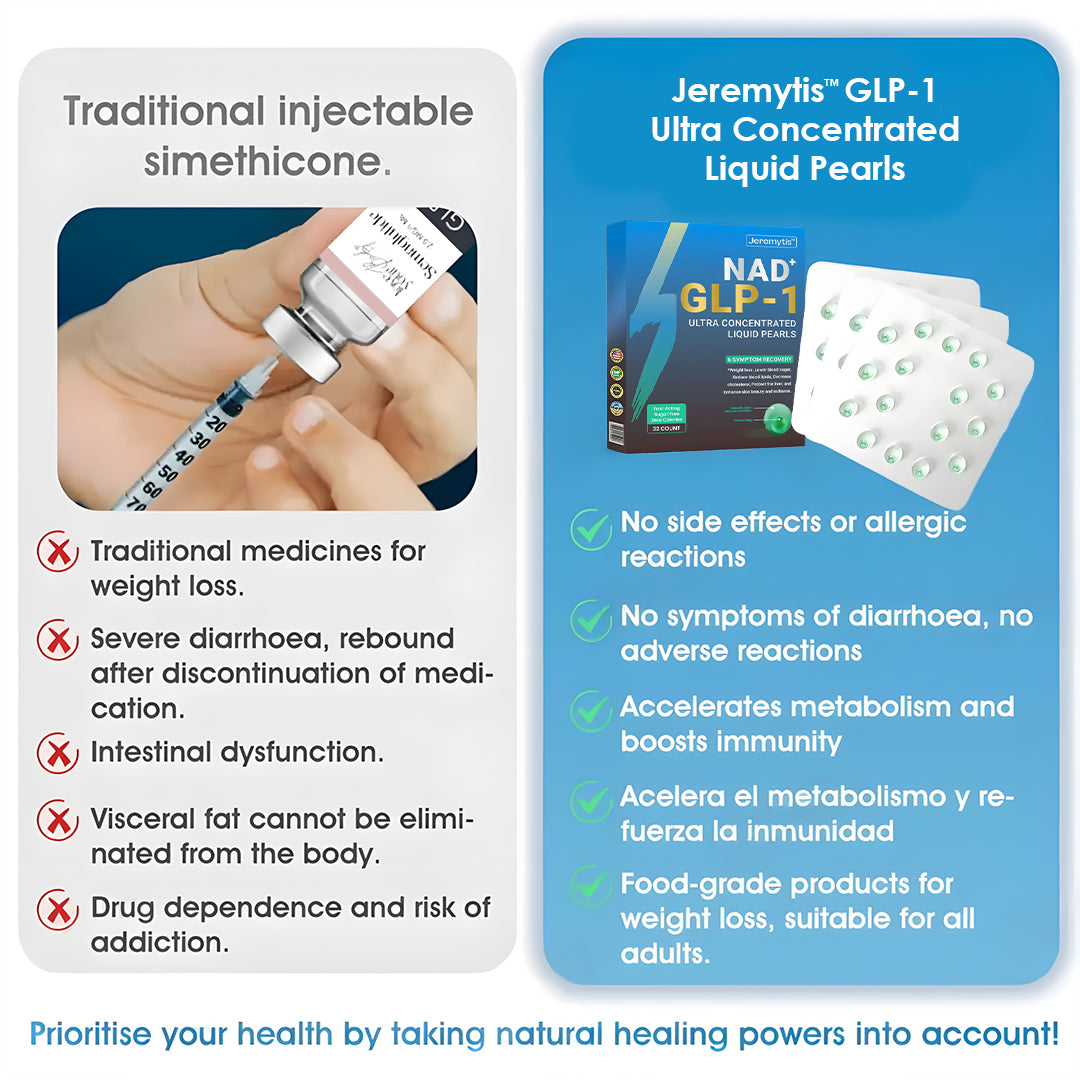 [Official Authorized Store] Jeremytis™ GLP-1 Ultra-Concentrated Liquid Pearls – With NAD+, Moringa, ACV & Keto BHB | Clinically Proven for Diabetes, Obesity & Cardiovascular Health Support