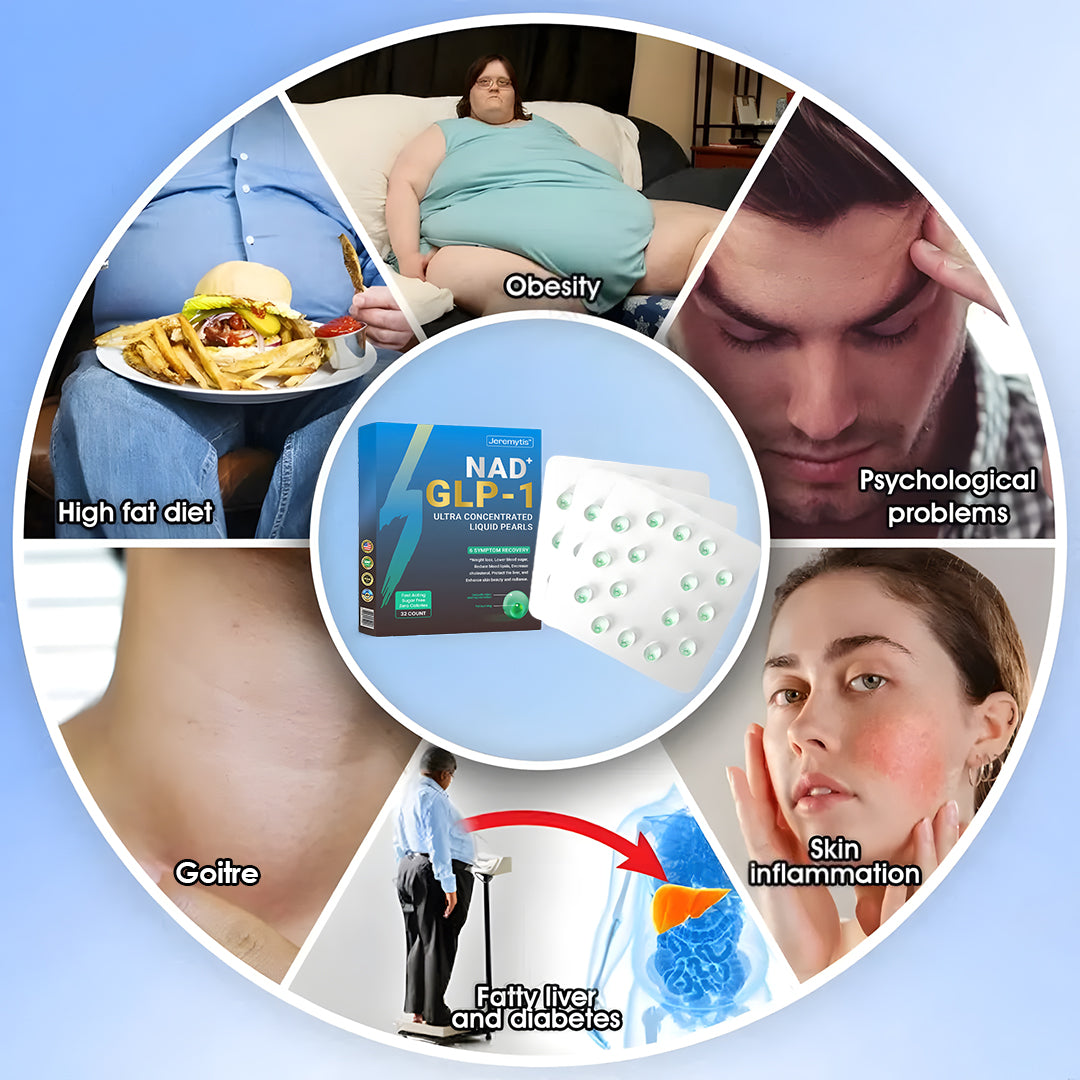 [Official Authorized Store] Jeremytis™ GLP-1 Ultra-Concentrated Liquid Pearls – With NAD+, Moringa, ACV & Keto BHB | Clinically Proven for Diabetes, Obesity & Cardiovascular Health Support