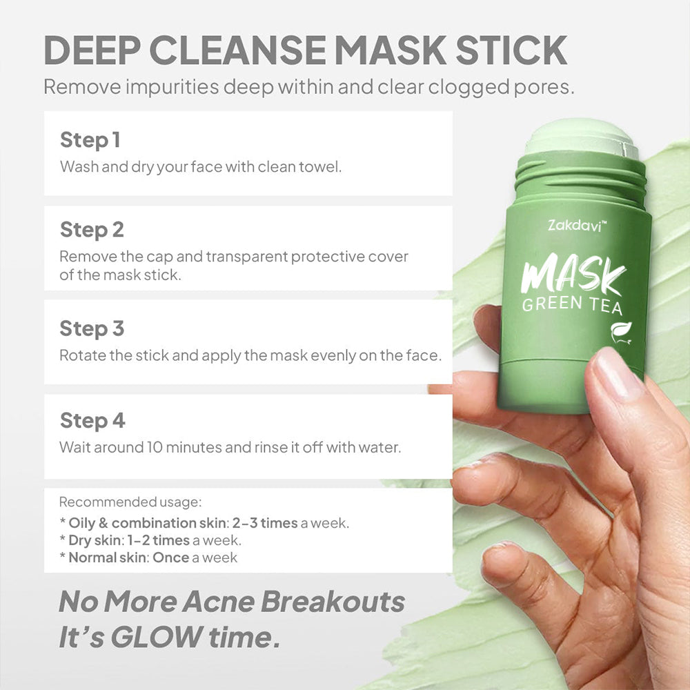 Zakdavi™ Detoxifying Green Tea Face Mask Stick