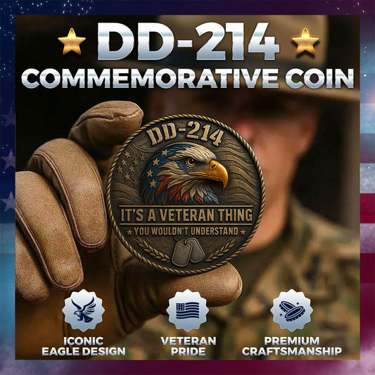 “DD-214 – It’s a Veteran Thing” Commemorative Coin🪙 | Honor, Pride & Brotherhood