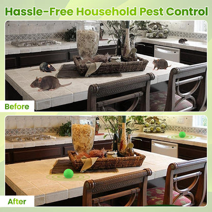 Rodent and Insect Repellent Sphere: One Pellet for Year-Round Defense! 🐭🦟