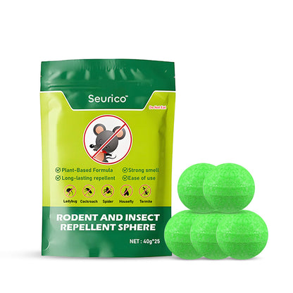 Rodent and Insect Repellent Sphere: One Pellet for Year-Round Defense! 🐭🦟