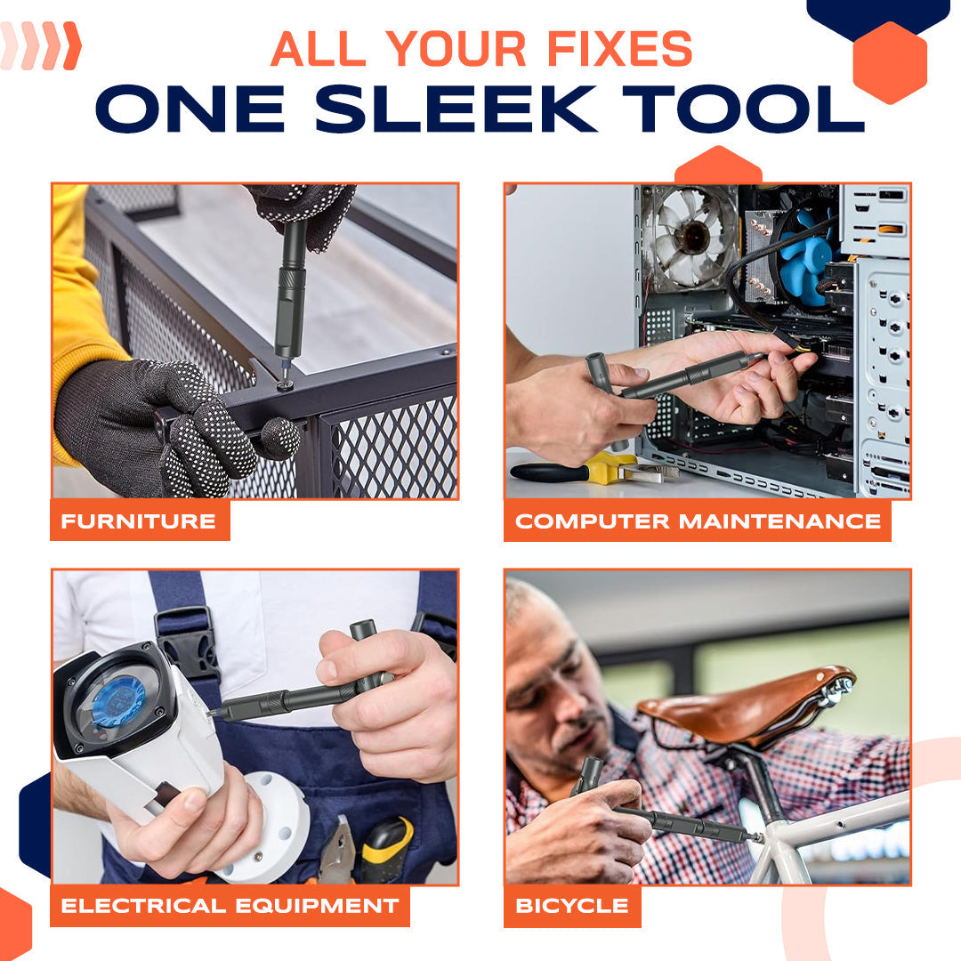 🔥 24-in-1 Magnetic Ratchet Screwdriver Set – Compact, Portable & Versatile