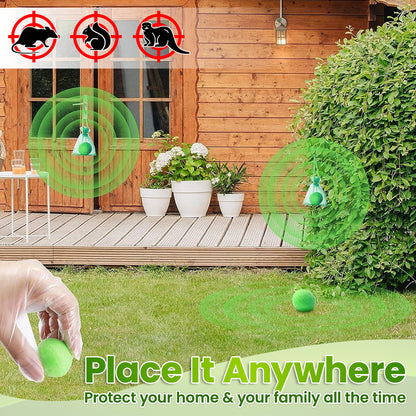 Rodent and Insect Repellent Sphere: One Pellet for Year-Round Defense! 🐭🦟