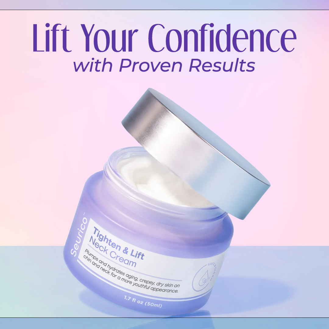 🌸 Seurico™ Miracle Neck Cream: Erase "Turkey Neck" & "Tech Neck" Lines Visible Lift & Smoothness in 4 Weeks