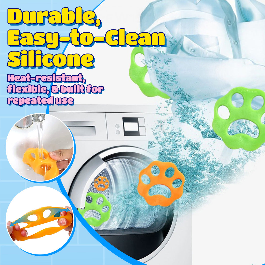 🐾 Paw Laundry Lint Set(3 Colors) – Keep Your Clothes Fresh & Drains Clear!