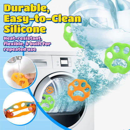 🐾 Paw Laundry Lint Set(3 Colors) – Keep Your Clothes Fresh & Drains Clear!