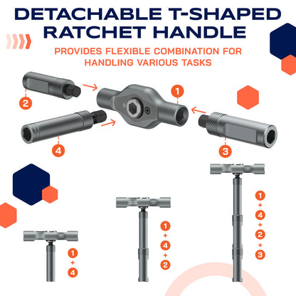 🔥 24-in-1 Magnetic Ratchet Screwdriver Set – Compact, Portable & Versatile