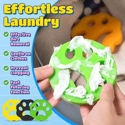 🐾 Paw Laundry Lint Set(3 Colors) – Keep Your Clothes Fresh & Drains Clear!