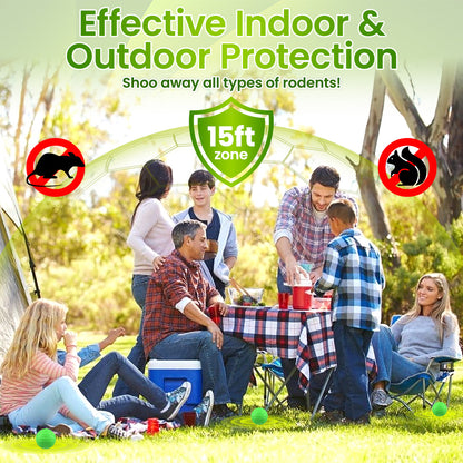 Rodent and Insect Repellent Sphere: One Pellet for Year-Round Defense! 🐭🦟