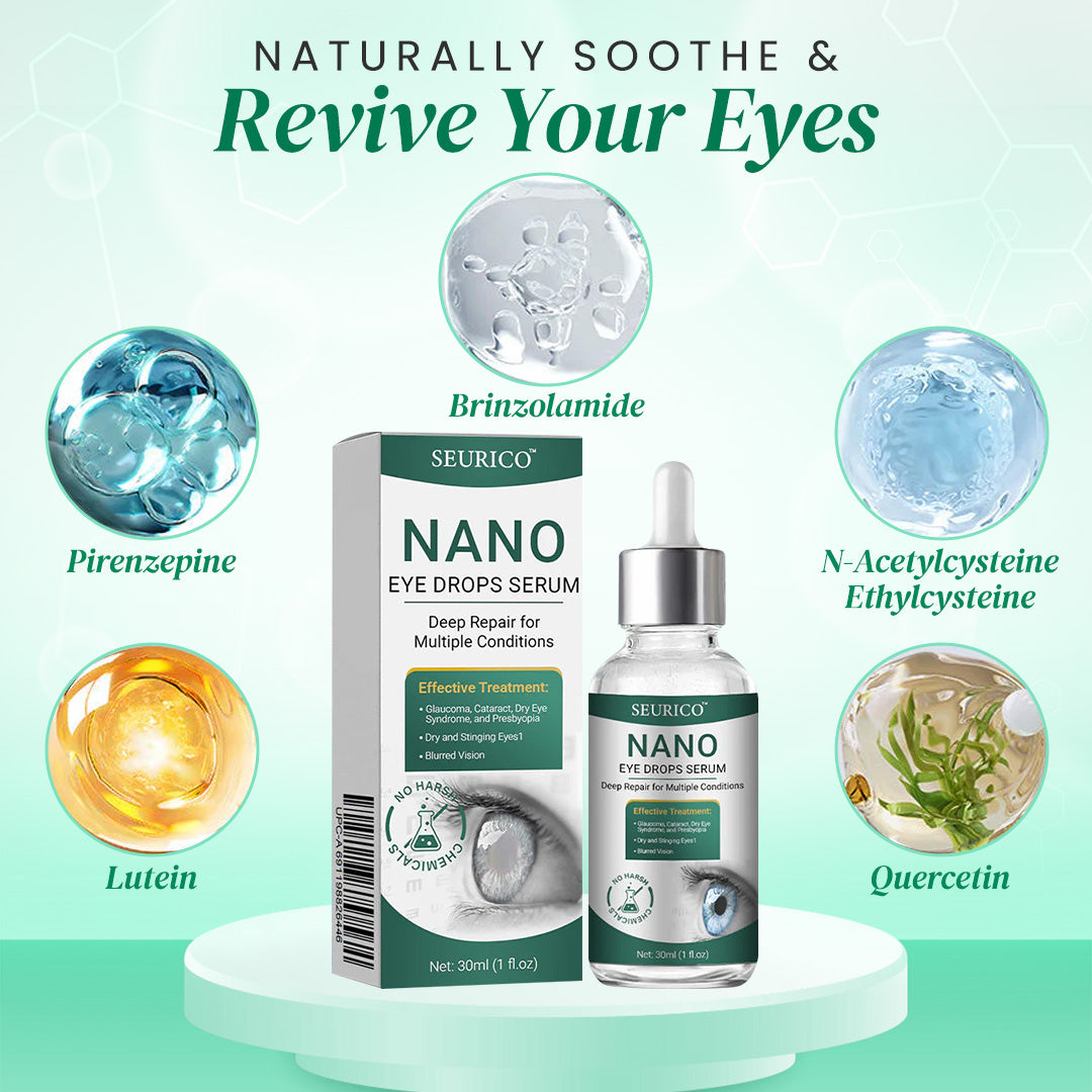 👩‍⚕️Seurico™ Nano Eye Drops Serum ✅Approved by the American Academy of Ophthalmology(Suitable for presbyopia, dry eye syndrome, glaucoma, and cataracts
