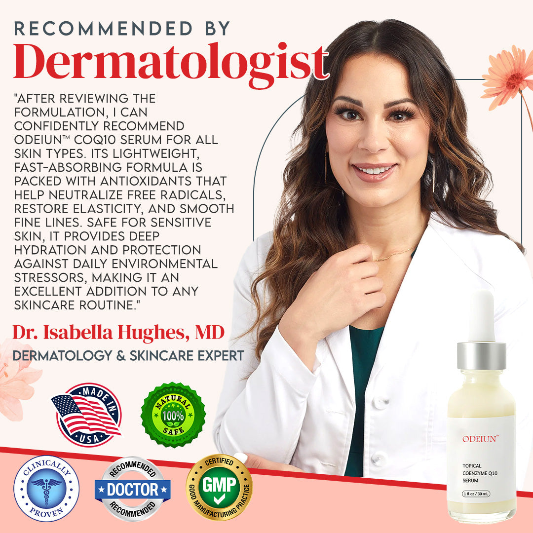 Odeiun™ Topical Co-Enzyme Q10 Serum – Antioxidant Powerhouse