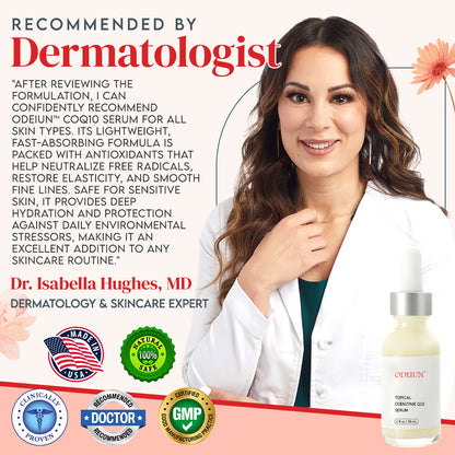 Odeiun™ Topical Co-Enzyme Q10 Serum – Antioxidant Powerhouse