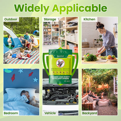 Rodent and Insect Repellent Sphere: One Pellet for Year-Round Defense! 🐭🦟