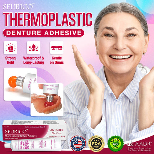 ⏰[Official Brand Store 24-Hours Promotion Buy 1 Get 2 Free] Seurico™ Thermoplastic Denture Adhesive