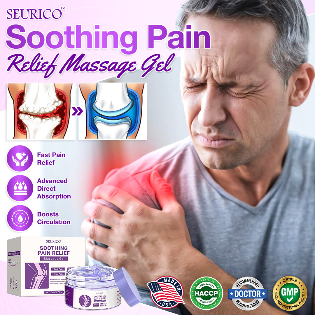 👨‍⚕️Official Store: Seurico™ Turmeric & Emu Oil Arthritis Soothing Pain Relief Massage Gel 👨‍⚕️American Orthopaedics (AAOS) Approved