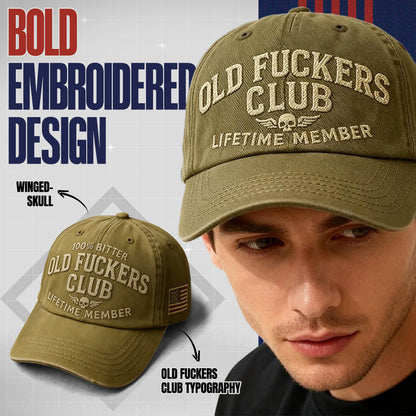 🧢 Old Fuckers Club — Vintage Cotton Dad Hat