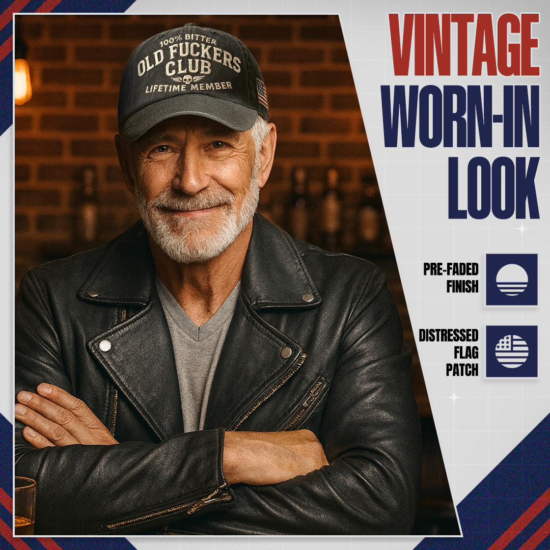 🧢 Old Fuckers Club — Vintage Cotton Dad Hat