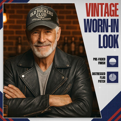 🧢 Old Fuckers Club — Vintage Cotton Dad Hat