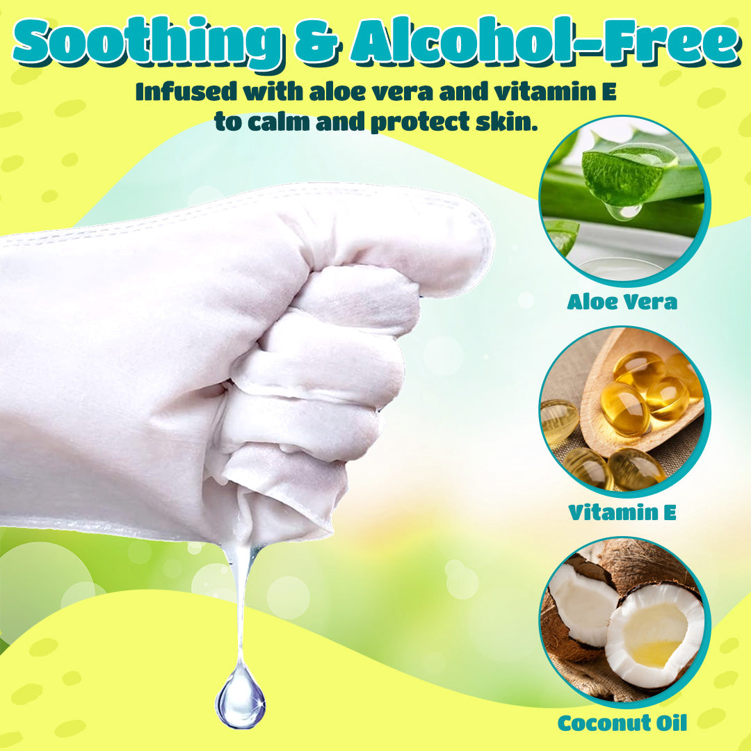 🔥 ODEIUN™ Rinse-Free Dog Shampoo Mitts – Hypoallergenic Pet Bath Wipes | 6-Pack for Easy Grooming & Sparkling Clean Fur 🐶✨