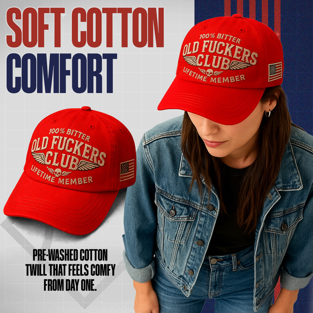 🧢 Old Fuckers Club — Vintage Cotton Dad Hat