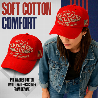 🧢 Old Fuckers Club — Vintage Cotton Dad Hat