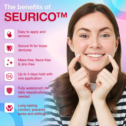 ⏰[Official Brand Store 24-Hours Promotion Buy 1 Get 2 Free] Seurico™ Thermoplastic Denture Adhesive