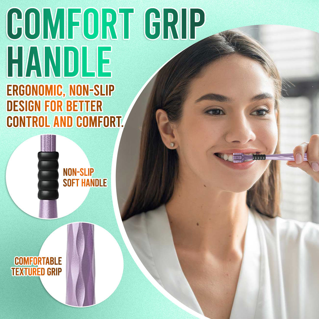 ✨ 360° Tri-Head Toothbrush: The Ultimate Clean for Braces & Sensitive Gums 🦷
