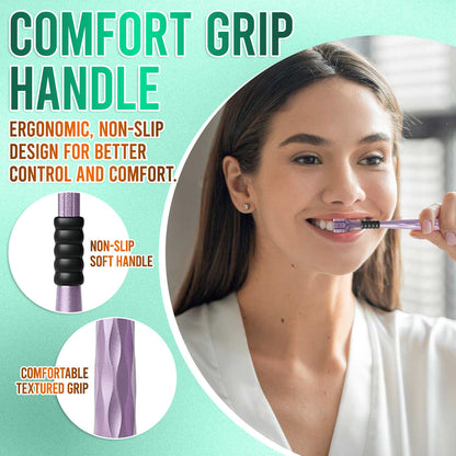 ✨ 360° Tri-Head Toothbrush: The Ultimate Clean for Braces & Sensitive Gums 🦷